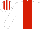 Silk - White, Red stripe, striped cap