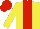 Silk - Yellow, red stripe, red cap