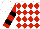 Silk - White, red diamonds, red and black bars on sleeves