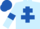 Silk - Light Blue, Royal Blue Cross of Lorraine, armlets and cap