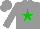 Silk - Grey, green star