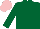 Silk - dark green, pink cap