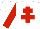 Silk - White body, red cross of lorraine, red arms, white cap