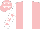 Silk - Pink, white stripe, white sleeves, pink stars, pink cap, white stars