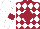 Silk - Maroon and white diamonds, maroon diamond band on white sleeves, maroon and white cap