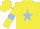 Silk - Yellow, light blue star, light blue armlets, yellow cap