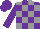 Silk - Purple, grey blocks