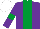 Silk - Purple, Emerald green stripe and armlets, White cap