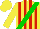 Silk - Yellow, green sash, red stripes