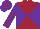 Silk - Maroon and purple diabolo, purple sleeves, maroon stars, purple cap, maroon star
