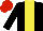 Silk - Black body, yellow stripe, black arms, red cap