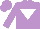 Silk - mauve with white inverted triangle