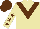 Silk - Beige, brown chevron, beige sleeves, brown stars and cap
