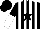 Silk - Black, white stripes, black star, black and white halved sleeves