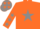 Silk - Orange, Grey star, Orange sleeves, Grey stars
