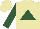Silk - Beige, hunter green triangle, hunter green sleeves