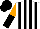 Silk - White & black stripes, orange & black halved sleeves, black cap