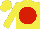 Silk - Yellow, red disc, yellow sleeves