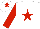 Silk - White body, red star, red arms, white cap, red star