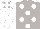 Silk - Light grey, white spots, white sleeves, white cap, light grey spots
