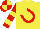 Silk - Yellow, red horseshoe, yellow bars on red sleeves, red and yellow quartered cap