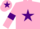 Silk - Pink, Purple star, armlets and star on cap