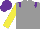 Silk - Grey, purple epaulets, yellow sleeves, purple cap