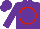 Silk - Purple, red circle 'sssl' on back, jade sleeves