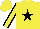 Silk - Yellow body, black star, yellow arms, black seams, yellow cap
