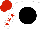 Silk - White, black disc, white sleeves, red stars, red cap