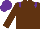 Silk - Brown, purple epaulets, purple cap
