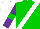 Silk - Green, white sash, purple sleeves, green armlets, white cap