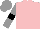 Silk - Pink, grey sleeves, black armlets, grey cap
