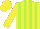 Silk - Yellow, lime stripes
