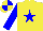 Silk - Yellow, blue star, sleeves and quartered cap