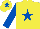Silk - Yellow, royal blue star, sleeves and cap