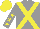Silk - Grey, yellow cross belts, grey sleeves, yellow stars, yellow cap