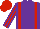 Silk - Purple body, red braces, red arms, purple striped, red cap, purple striped
