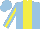 Silk - Light blue with yellow stripe, yellow stripe on sleeves
