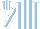 Silk - White, light blue stripes, light blue stripe on sleeves, striped cap