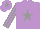Silk - MAUVE, GREY star, striped sleeves and star on cap