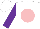 Silk - White, pink ball, purple sleeves