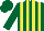 Silk - Dark green and yellow stripes, dark green sleeves