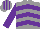 Silk - Grey, purple chevrons and sleeves, striped cap