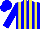 Silk - Blue, yellow stripes,