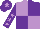Silk - Mauve and purple (quartered), purple sleeves, mauve stars, purple cap, mauve star