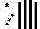 Silk - White body, black striped, white arms, black stars, white cap, black star