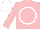Silk - Pink, white circle, white cap
