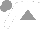 Silk - White, grey triangle, grey cap