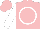 Silk - Pink, white circle, white sleeves, pink cap